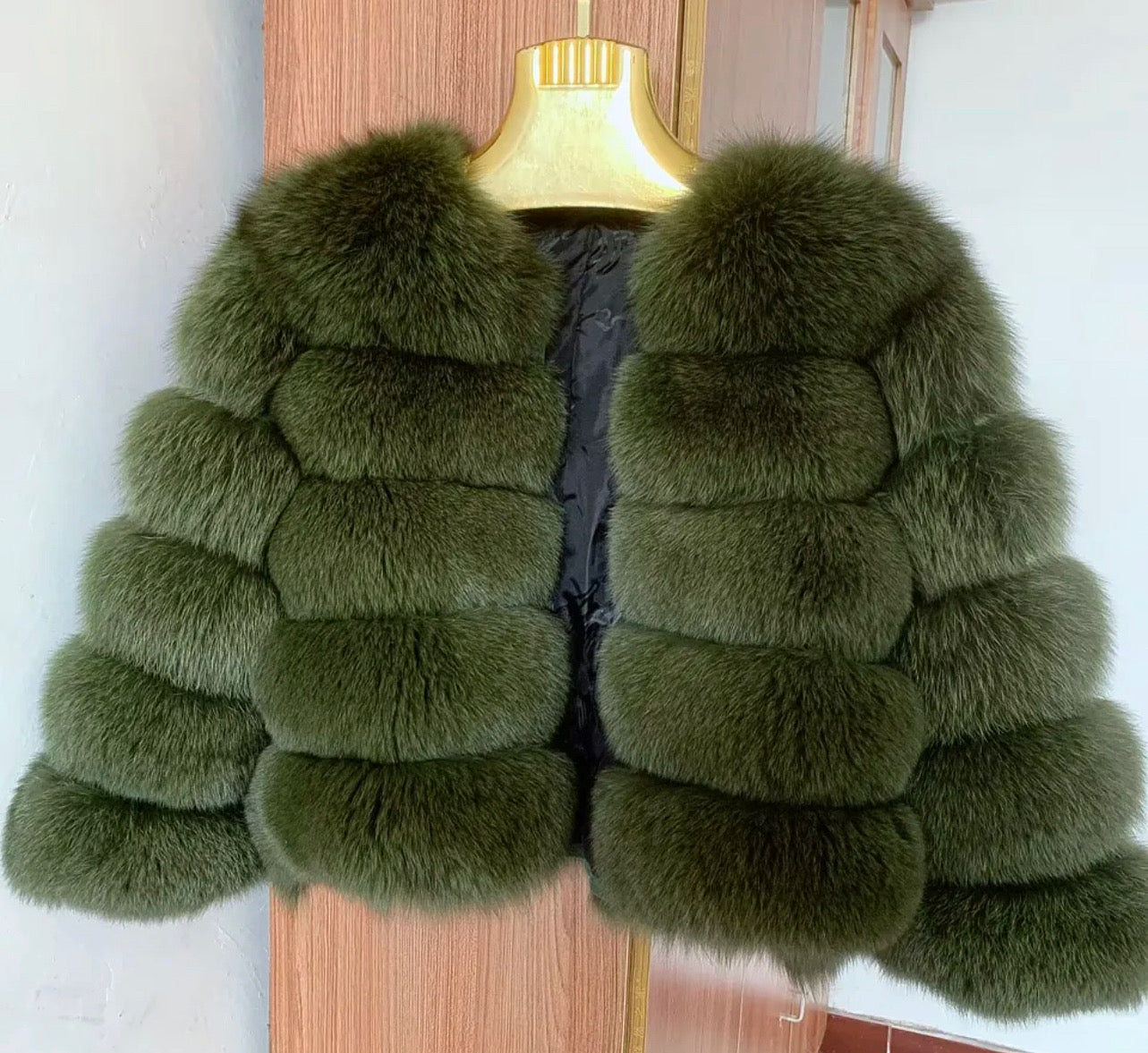 Luxury 5 Ring Fox Fur Coat