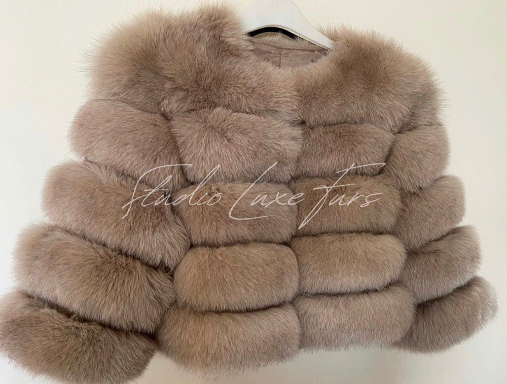 Luxury 5 Ring Fox Fur Coat