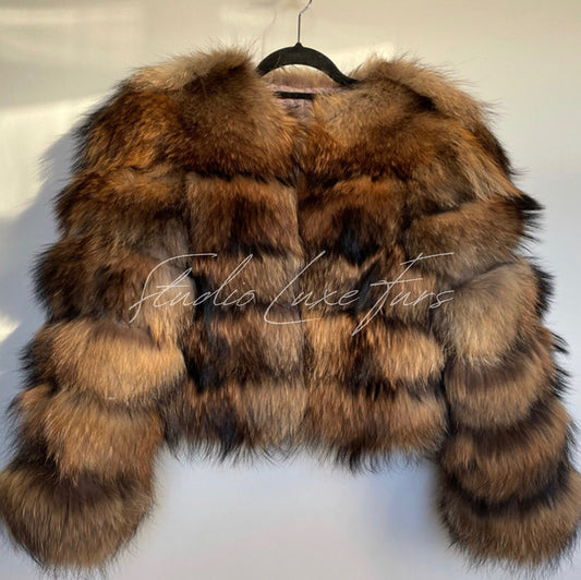 5 Ring Raccoon Fur Coat